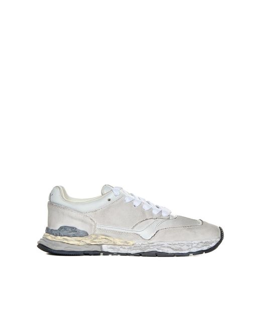 Maison Mihara Yasuhiro White George Canvas And Leather Low-top Sneakers for men