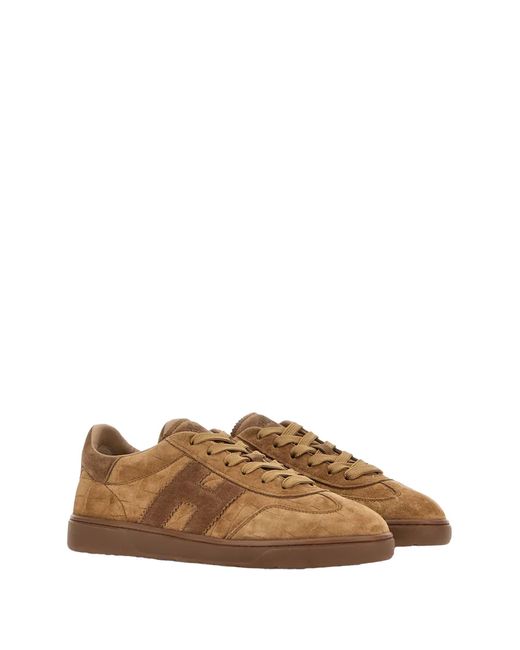 Hogan Brown Sneakers Camel