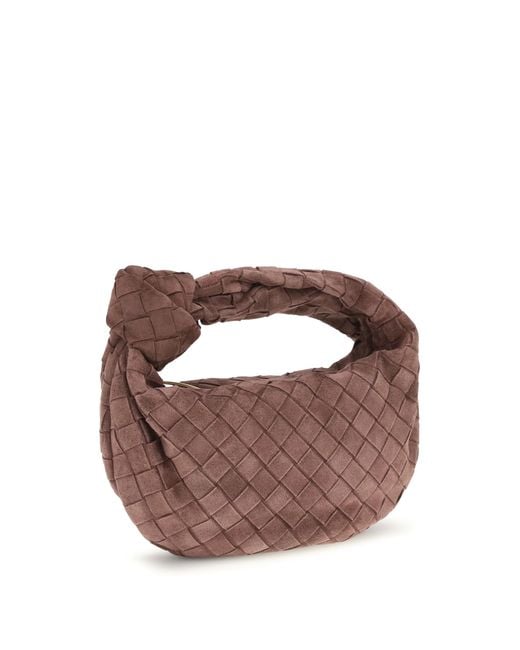 Bottega Veneta Brown Mini Handbag Jodie Deep Mahogany- Mahogany/ Calf Leather Handbags