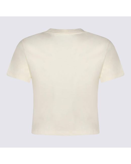 Amiri Natural Ivory Cotton T-Shirt