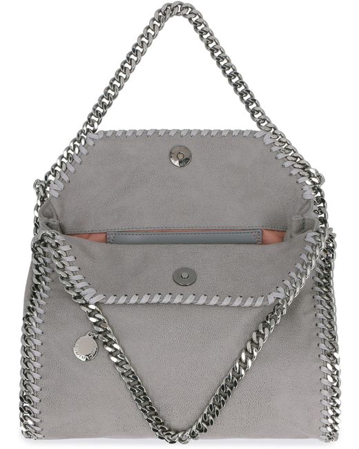 Stella McCartney Gray Tote Falabella Mini Polyester Bags