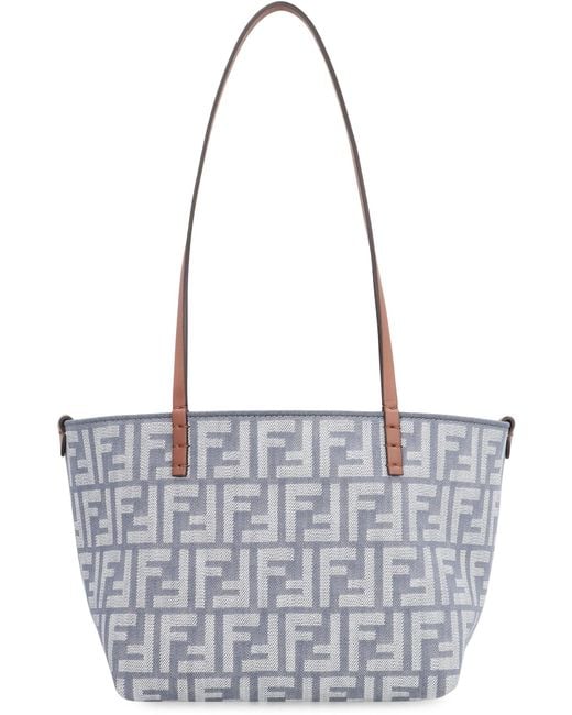 Fendi Blue Roll Small Tote Bag