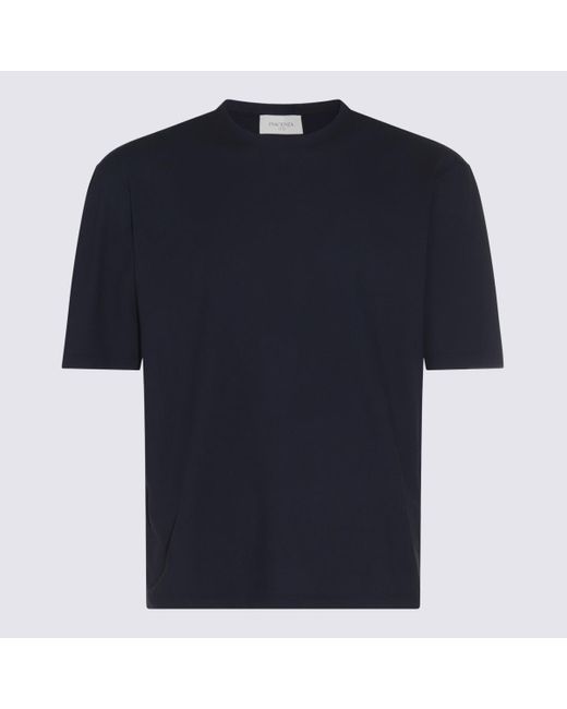 Piacenza Cashmere Blue Cotton T-Shirt for men