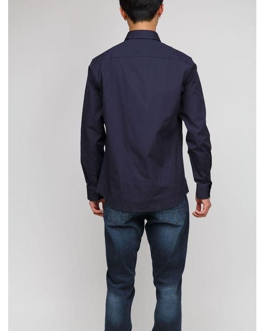 Burberry Blue Shirts Cotton Apparel T-Shirts for men
