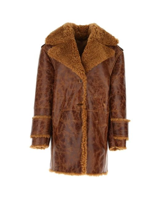 REMAIN Birger Christensen Brown Cappotto