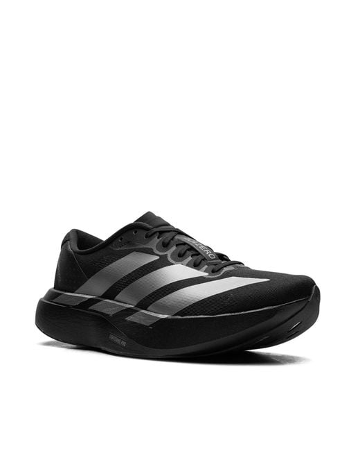 Adidas Black Sneakers Adizero Evo Core/Iron Metallic/ Four Trainers for men