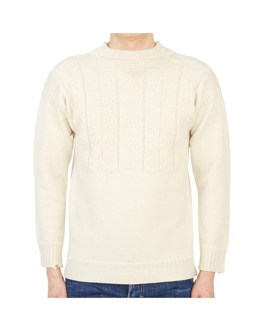 Maison Margiela White Knitted Iene Sweater for men