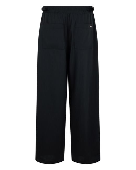 AMI Blue Tailored Trousers With Elastic Waist Virgin Wool for men
