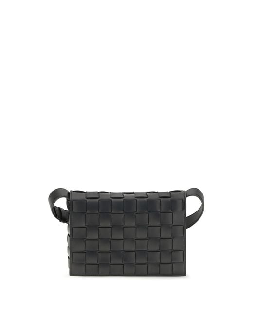 Bottega Veneta Gray Messenger Crossbody Bag Orto- Calf Leather Shoulder for men