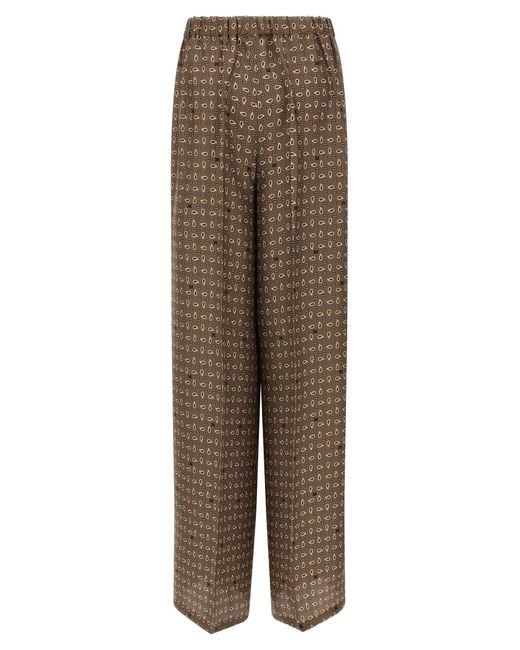 Max Mara Natural Mxmvischio Pants Silk