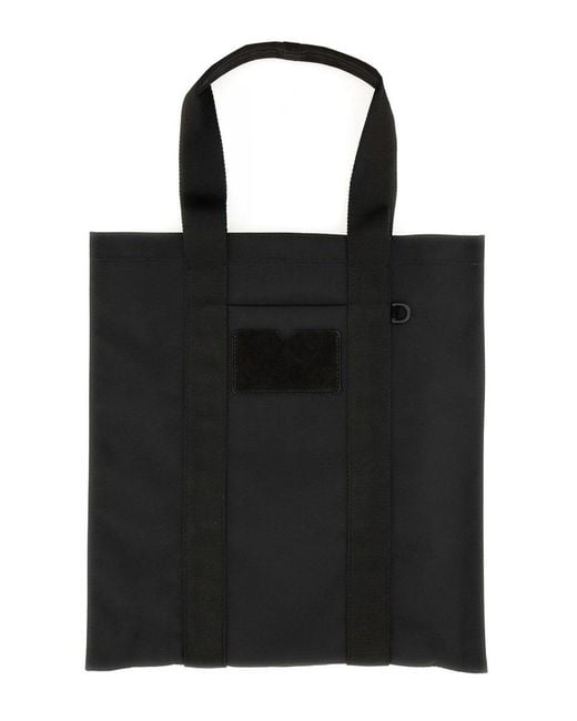 Moschino Black Tote Bag With Logo Polyester Viscose Handbags for men