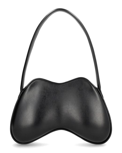 DIESEL Black Double-D Shoulder Bag Polyurethane