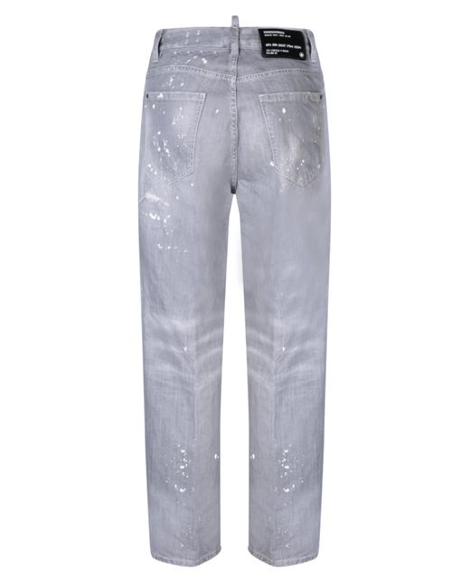 DSquared² Gray Spotted Cool Girl Jeans