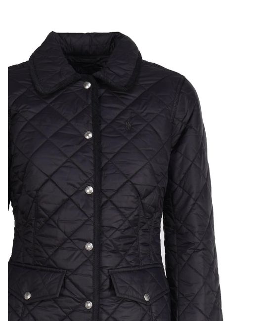 Polo Ralph Lauren Quilted Jacket in Black Lyst