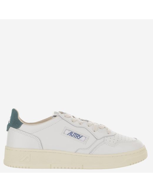 Autry White Sneakers Medalist Low Leather Trainers for men