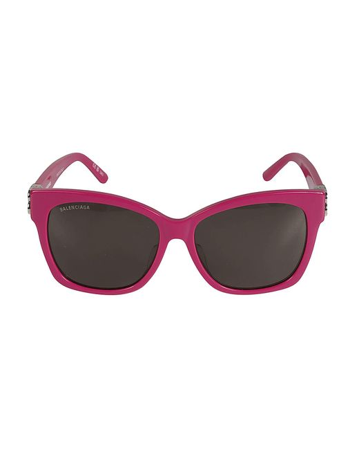 Balenciaga Red Bb Hinge Classic Sunglasses