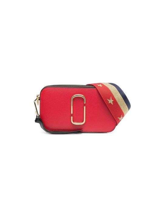 Marc Jacobs Red Crossbody Bag Calf Leather Crossbody-Bags