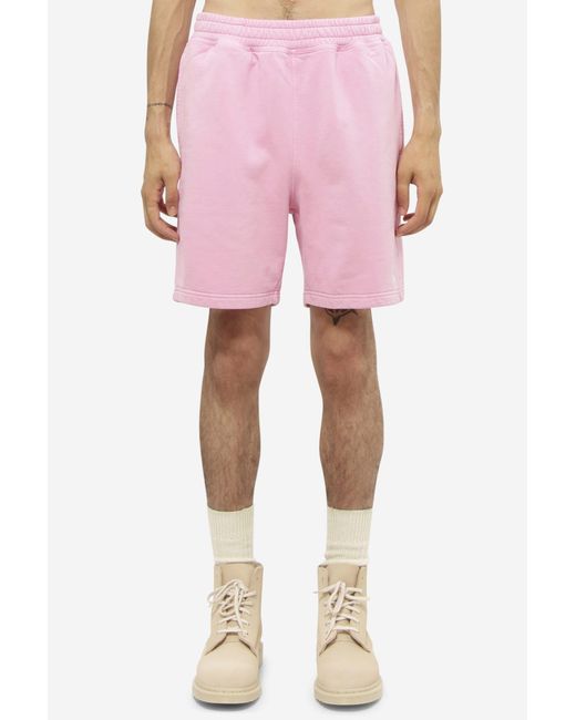 Stussy Cotton Stock Logo Shorts in Rose-Pink (Pink) for Men | Lyst