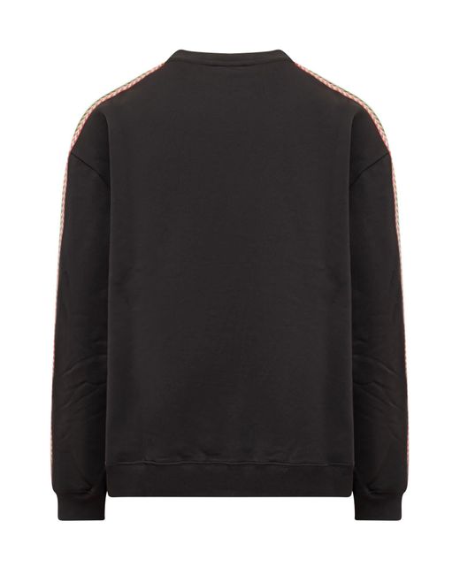 Lanvin Black Side Curb Oversized Sweatshirt for men