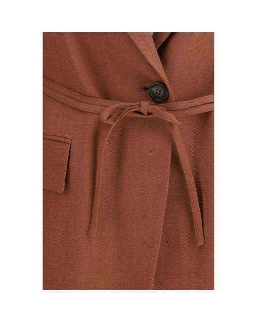 Brunello Cucinelli Brown Multicolor Viscose Blazer