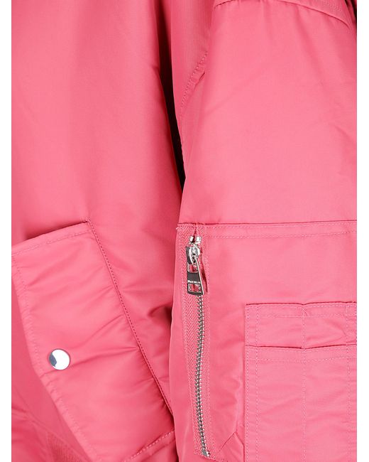 J.W. Anderson Pink Oversized Curved Jacket