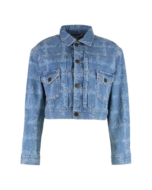 Vivienne Westwood Blue Marlene Jacket Cotton