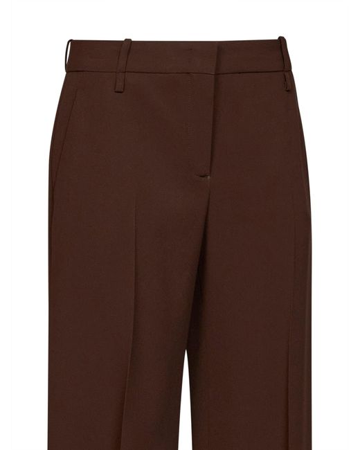 Ermanno Scervino Brown Chestnut Interlock Bootcut Trousers