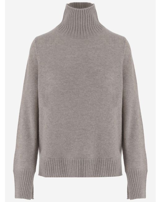 Allude Gray Cashmere Sweater