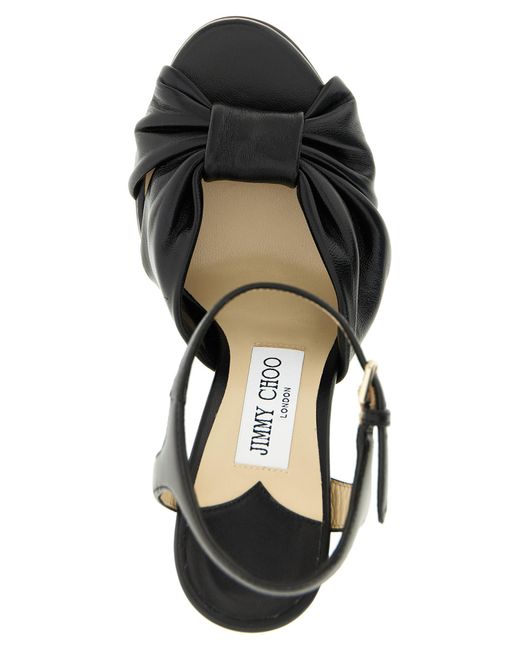 Jimmy Choo Black 'Heloise' Sandals