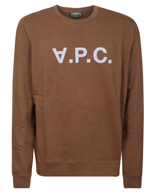 A.P.C. Brown Sweat Vpc for men