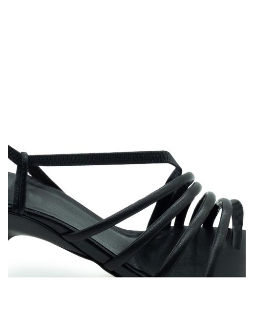 Vic Matié Black Slash Sandals