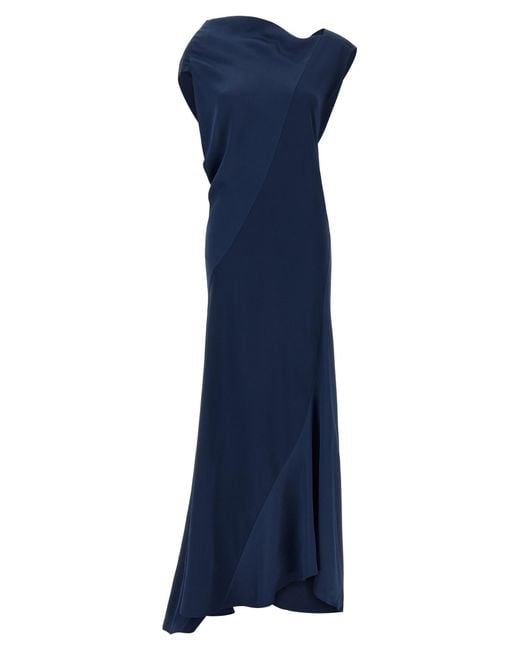 Alberta Ferretti Blue Viscose Long Dress