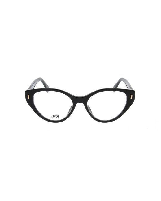 Fendi Black Cat-eye Frame Glasses