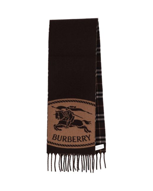 Burberry Black Ekd Reversible Scarf