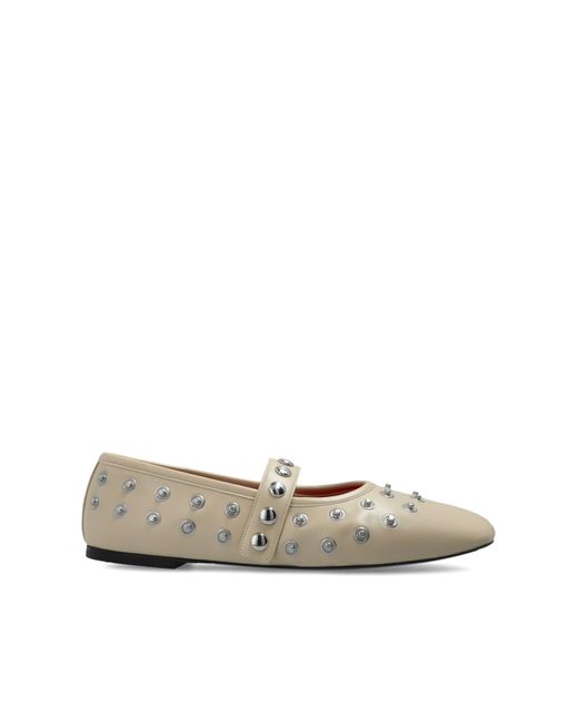 Stella McCartney White Ballet Flats Ryder