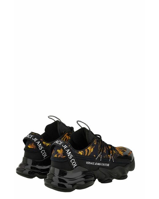 Versace Black Jeans Couture Sneakers for men