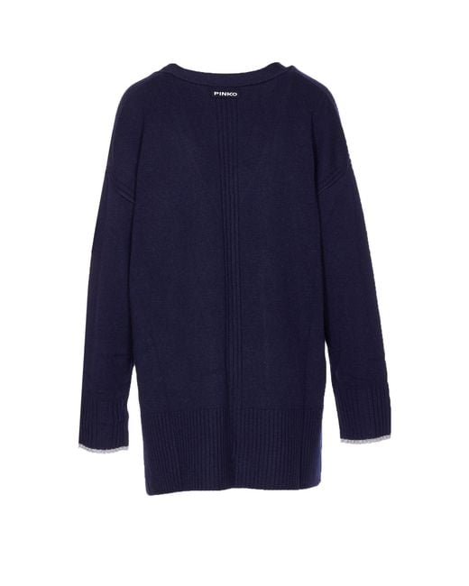 Pinko Blue Sweaters Wool