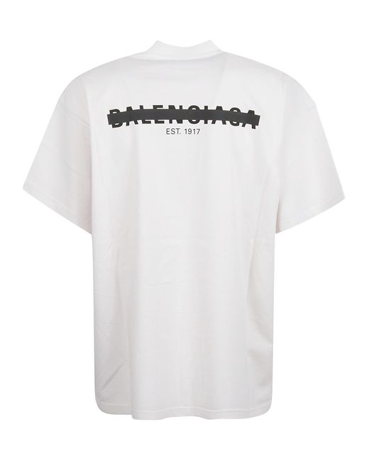 Balenciaga Cotton Oversized T-shirt in Ecru (White) for Men | Lyst