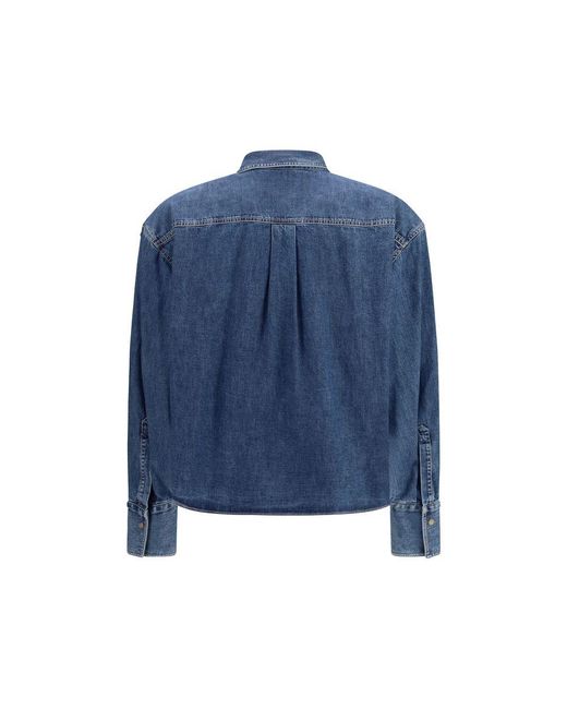 Brunello Cucinelli Blue Denim Shirt