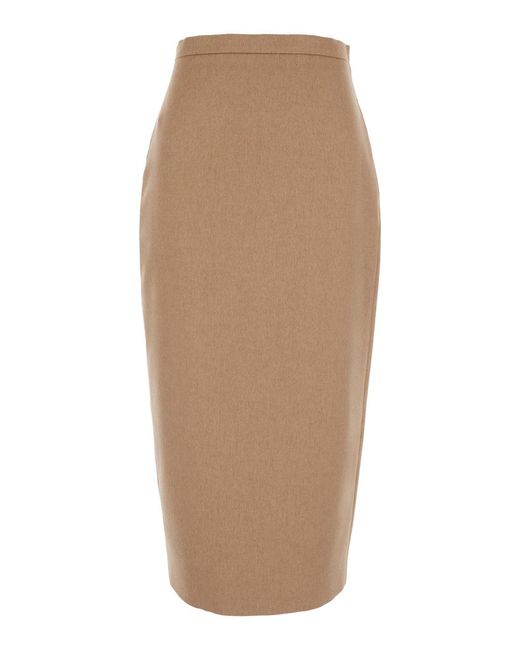 Max Mara Natural Skirt Tenuta Wool