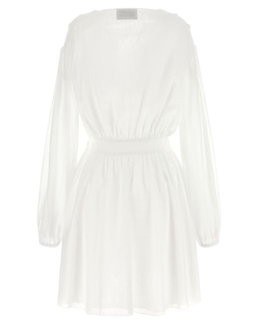 Giovanni bedin White Cotton Short Dress