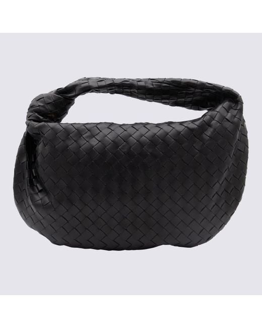 Bottega Veneta Black Leather Jodie Shoulder Bag