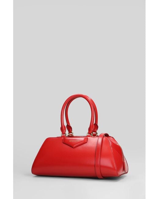 Givenchy Red Antigona Ew Small Shoulder Bag