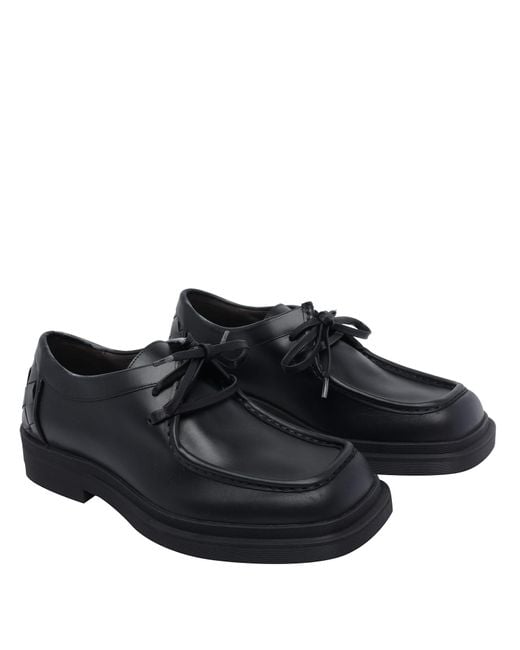 Bottega Veneta Black Laced Up Shoes for men