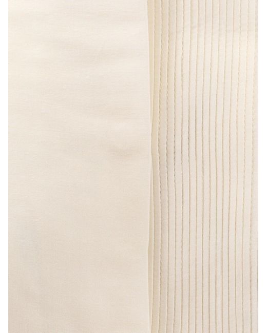 Boss White Bisina Wednesday Lyocell, Silk And Wool Shirt