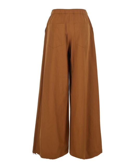 ..,merci Brown Pants Pam010Rust With Side Pockets Trousers