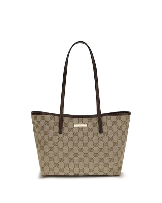 Gucci Natural Large Tribeca Tote Bag Polyester; Cotton; Polyamide Handbags
