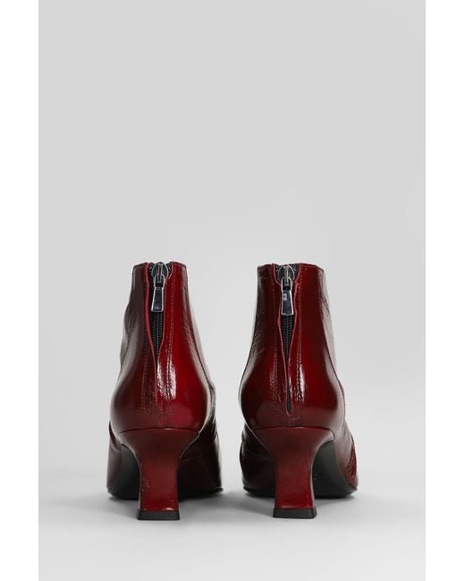 The Seller Red High Heels Ankle Boots