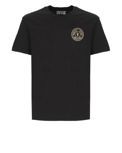 Versace Black Logoed T-shirt for men