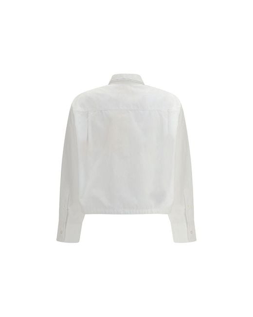 Marni White Cotton Shortsleeve Shirt